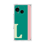プレミアムスクエアケース［ オリジナル - initial color line - L green ］