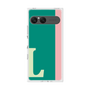 プレミアムスクエアケース［ オリジナル - initial color line - L green ］