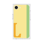 プレミアムスクエアケース［ オリジナル - initial color line - L yellow ］