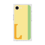 プレミアムスクエアケース［ オリジナル - initial color line - L yellow ］