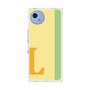 プレミアムスクエアケース［ オリジナル - initial color line - L yellow ］