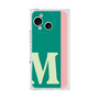 プレミアムスクエアケース［ オリジナル - initial color line - M green ］