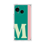 プレミアムスクエアケース［ オリジナル - initial color line - M green ］
