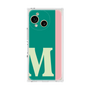 プレミアムスクエアケース［ オリジナル - initial color line - M green ］