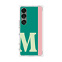 プレミアムスクエアケース［ オリジナル - initial color line - M green ］