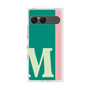 プレミアムスクエアケース［ オリジナル - initial color line - M green ］