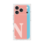 プレミアムスクエアケース［ オリジナル - initial color line - N pink ］
