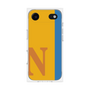 プレミアムスクエアケース［ オリジナル - initial color line - N orange ］