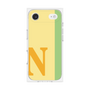 プレミアムスクエアケース［ オリジナル - initial color line - N yellow ］