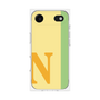 プレミアムスクエアケース［ オリジナル - initial color line - N yellow ］