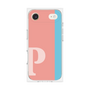 プレミアムスクエアケース［ オリジナル - initial color line - P pink ］