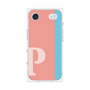 プレミアムスクエアケース［ オリジナル - initial color line - P pink ］