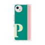プレミアムスクエアケース［ オリジナル - initial color line - P green ］