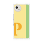 プレミアムスクエアケース［ オリジナル - initial color line - P yellow ］