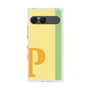 プレミアムスクエアケース［ オリジナル - initial color line - P yellow ］