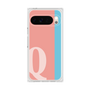 プレミアムスクエアケース［ オリジナル - initial color line - Q pink ］
