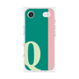 プレミアムスクエアケース［ オリジナル - initial color line - Q green ］