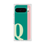 プレミアムスクエアケース［ オリジナル - initial color line - Q green ］