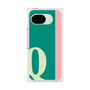 プレミアムスクエアケース［ オリジナル - initial color line - Q green ］