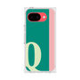 プレミアムスクエアケース［ オリジナル - initial color line - Q green ］