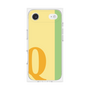 プレミアムスクエアケース［ オリジナル - initial color line - Q yellow ］