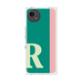 プレミアムスクエアケース［ オリジナル - initial color line - R green ］