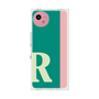 プレミアムスクエアケース［ オリジナル - initial color line - R green ］