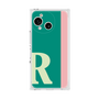 プレミアムスクエアケース［ オリジナル - initial color line - R green ］