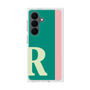 プレミアムスクエアケース［ オリジナル - initial color line - R green ］