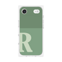 プレミアムスクエアケース［ オリジナル - initial two tone - R green ］