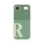プレミアムスクエアケース［ オリジナル - initial two tone - R green ］