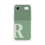 プレミアムスクエアケース［ オリジナル - initial two tone - R green ］