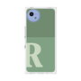 プレミアムスクエアケース［ オリジナル - initial two tone - R green ］