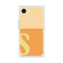 プレミアムスクエアケース［ オリジナル - initial two tone - S orange ］