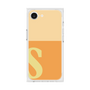 プレミアムスクエアケース［ オリジナル - initial two tone - S orange ］