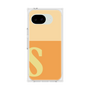 プレミアムスクエアケース［ オリジナル - initial two tone - S orange ］