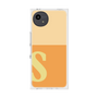 プレミアムスクエアケース［ オリジナル - initial two tone - S orange ］