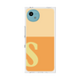 プレミアムスクエアケース［ オリジナル - initial two tone - S orange ］