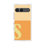 プレミアムスクエアケース［ オリジナル - initial two tone - S orange ］