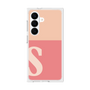 プレミアムスクエアケース［ オリジナル - initial two tone - S pink ］