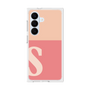 プレミアムスクエアケース［ オリジナル - initial two tone - S pink ］