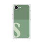 プレミアムスクエアケース［ オリジナル - initial two tone - S green ］