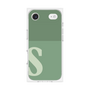 プレミアムスクエアケース［ オリジナル - initial two tone - S green ］