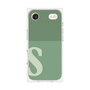 プレミアムスクエアケース［ オリジナル - initial two tone - S green ］