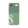 プレミアムスクエアケース［ オリジナル - initial two tone - S green ］