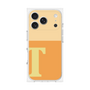 プレミアムスクエアケース［ オリジナル - initial two tone - T orange ］