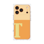プレミアムスクエアケース［ オリジナル - initial two tone - T orange ］