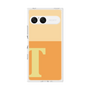 プレミアムスクエアケース［ オリジナル - initial two tone - T orange ］