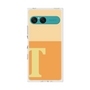 プレミアムスクエアケース［ オリジナル - initial two tone - T orange ］