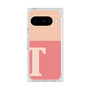 プレミアムスクエアケース［ オリジナル - initial two tone - T pink ］